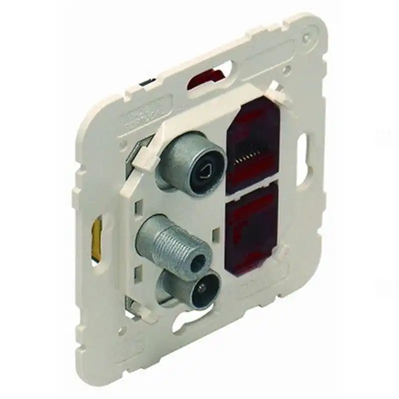 Legjobb ár 21546 Multimédia aljzat R-TV-SAT + 2×CAT6 UTP, csillagpontos, Elko Ep