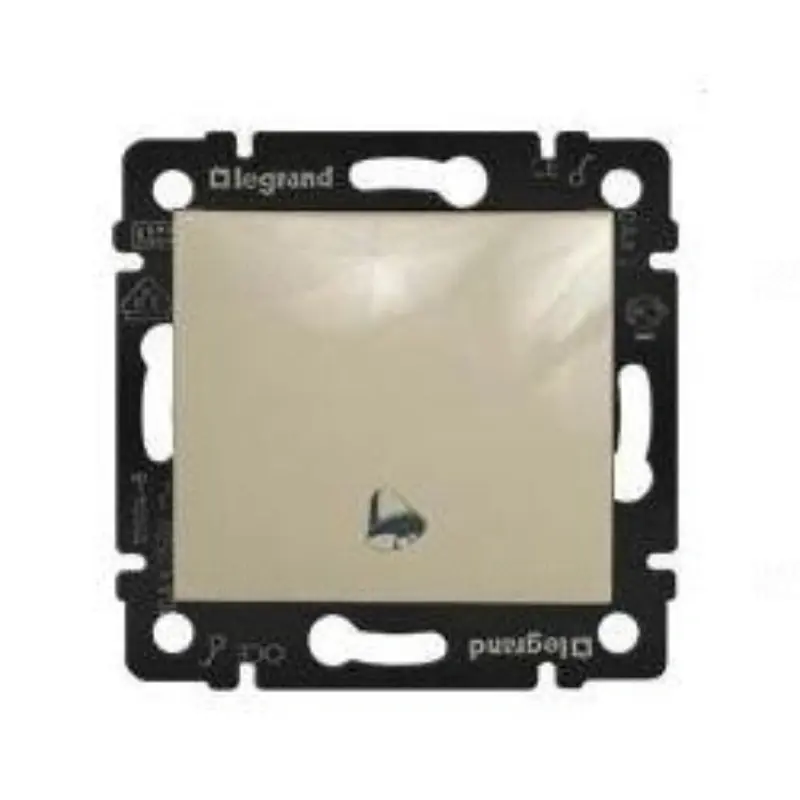 Prémium Legrand 774116 Valena N101 egypólusú nyomó csengőjellel, 250V elefántcsont