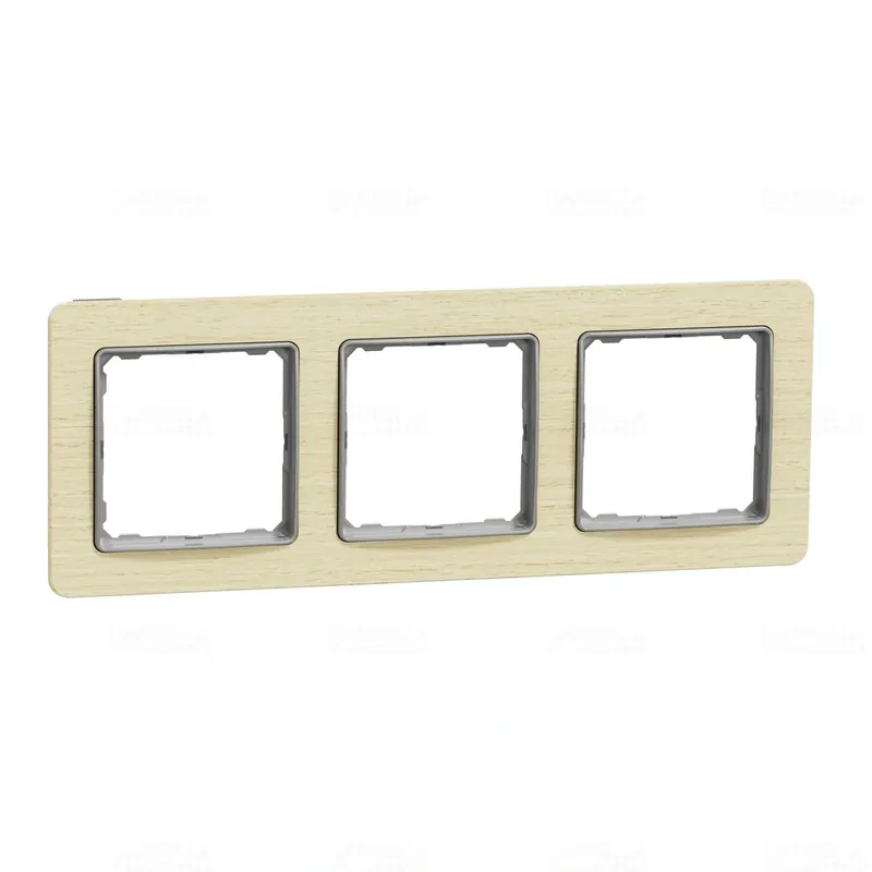 Korlátozott ajánlat Sedna ELEMENTS Hármas keret, univerzális, nyír SDD380803 Schneider