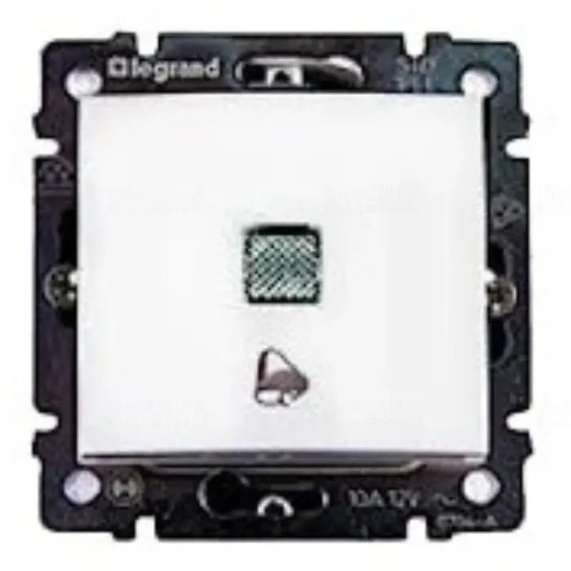 Újdonság Legrand 774215 Valena N101 egypólusú nyomó csengőjellel, jelzőfénnyel, 250V fehér