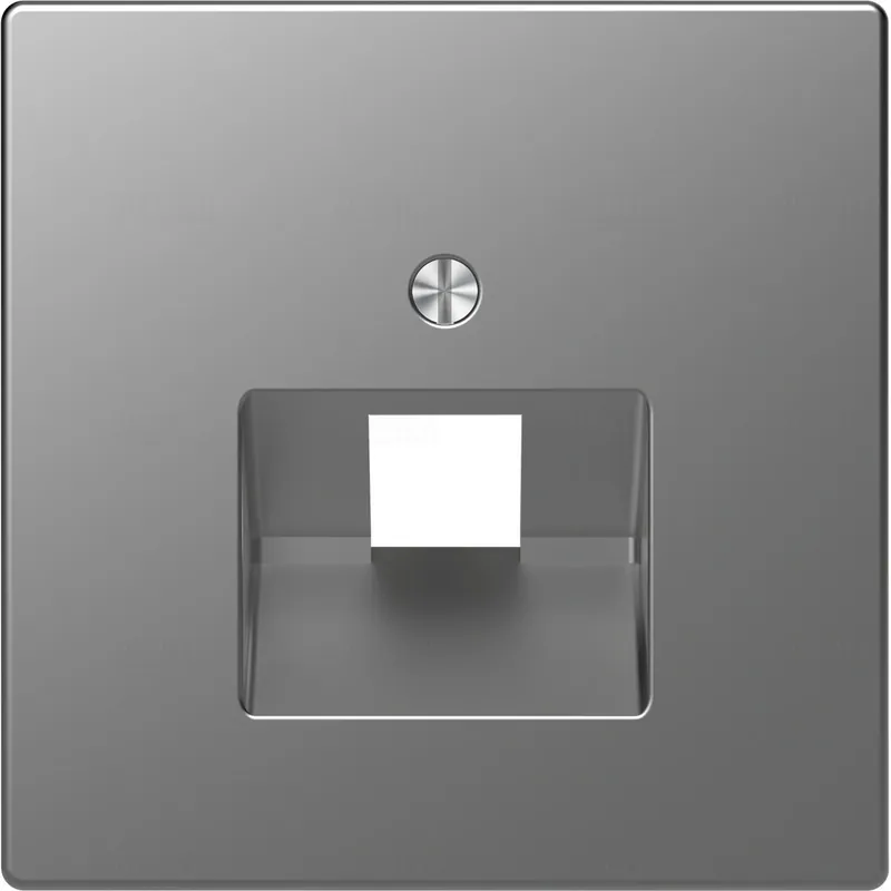 MERTEN Fedlap, 1xRJ45 aljzathoz, D-Life, acél MTN4521-6036 Schneider Ingyenes szállítás