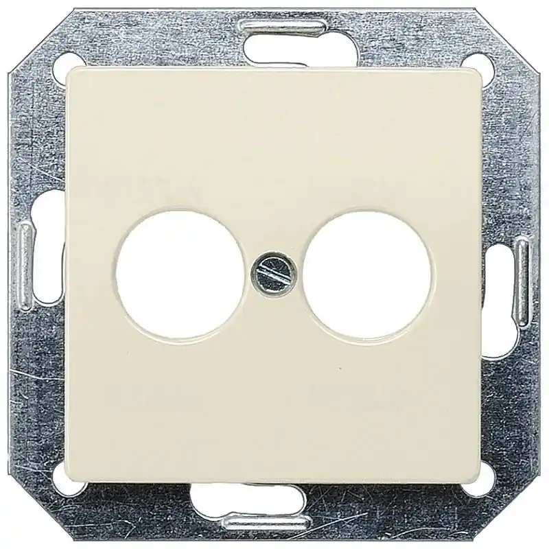 Újdonság Siemens 5TG2547 antenna fedlap, 2 nyílás, krémfehér, DELTA i-system