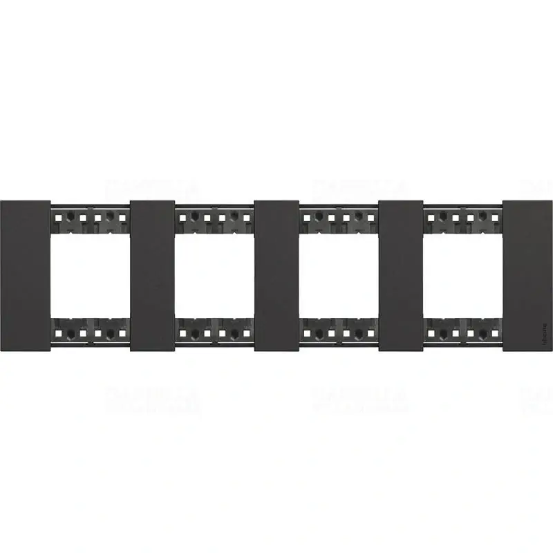 Ingyenes szállítás BTICINO LivingNow keret 2+2+2+2 modul fekete KA4802M4KG