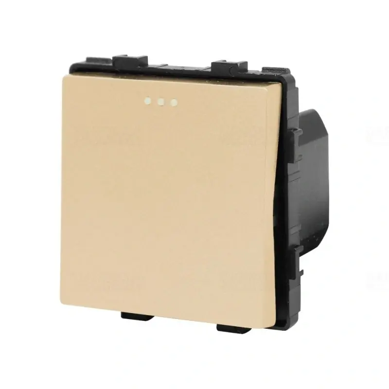 Gyors szállítás LUXION arany Egyszerű mechanikus kapcsoló modul keret nélkül LX-MP001G