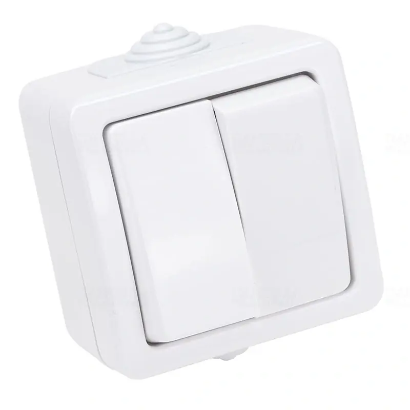 Falon kívüli 2-áramkörös kapcsoló 10AX, IP54, (2x101) TR-PH05-2 Tracon Utolsó esély