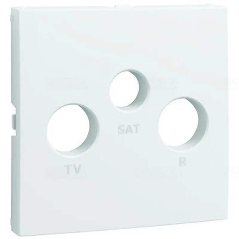 90775 TBR Fedlap R+TV+SAT csatlakozóhoz, fehér, Elko Ep Kiváló minőség