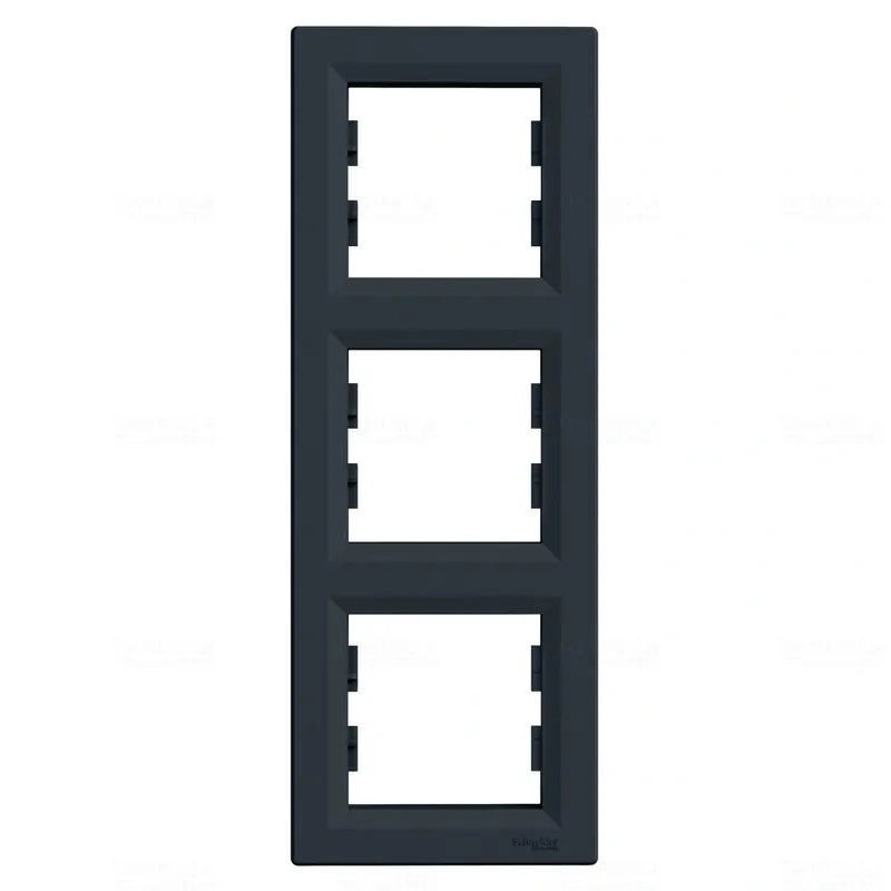 ASFORA Hármas keret, függőleges, antracitEPH5810371 Schneider Biztonságos fizetés