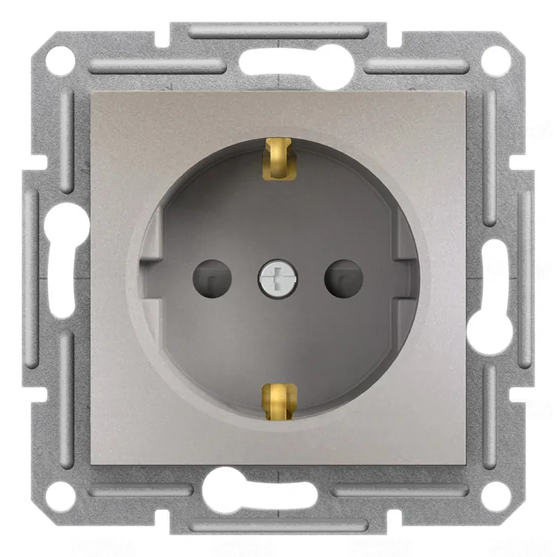 Ingyenes szállítás ASFORA 2P+F csatlakozóaljzat, (GYV) biztonsági zsalus, csavaros, bronzEPH2900269 Schneider