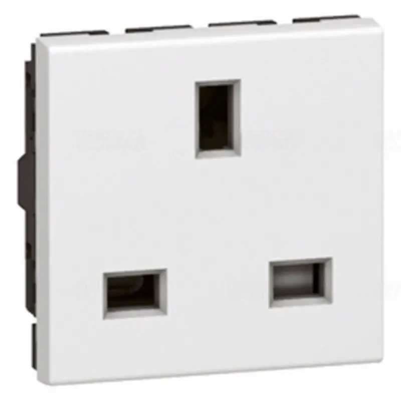 Legrand077505 Program Mosaic csatlakozóaljzat Brit szabvány, 2modul, 13A, fehér Kedvezmény