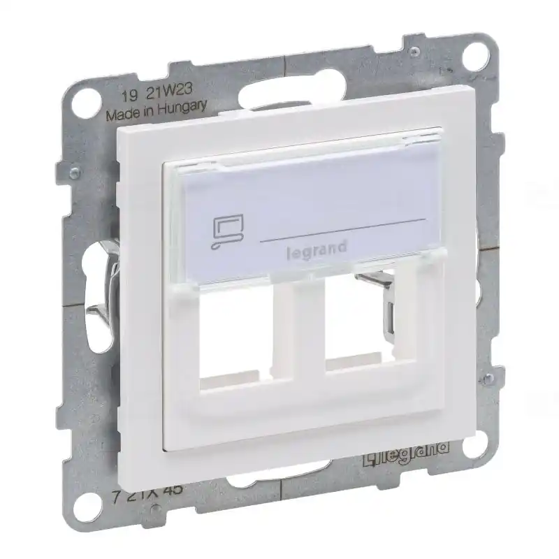 Legrand 721145 Suno kettős keystone adapter, keret nélkül, fehér Alacsony ár