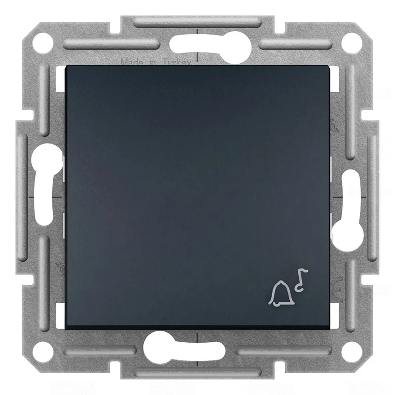 Korlátozott ajánlat ASFORA Egypólusú nyomó, csengőjel, rugós bekötés, antracit EPH0800171 Schneider