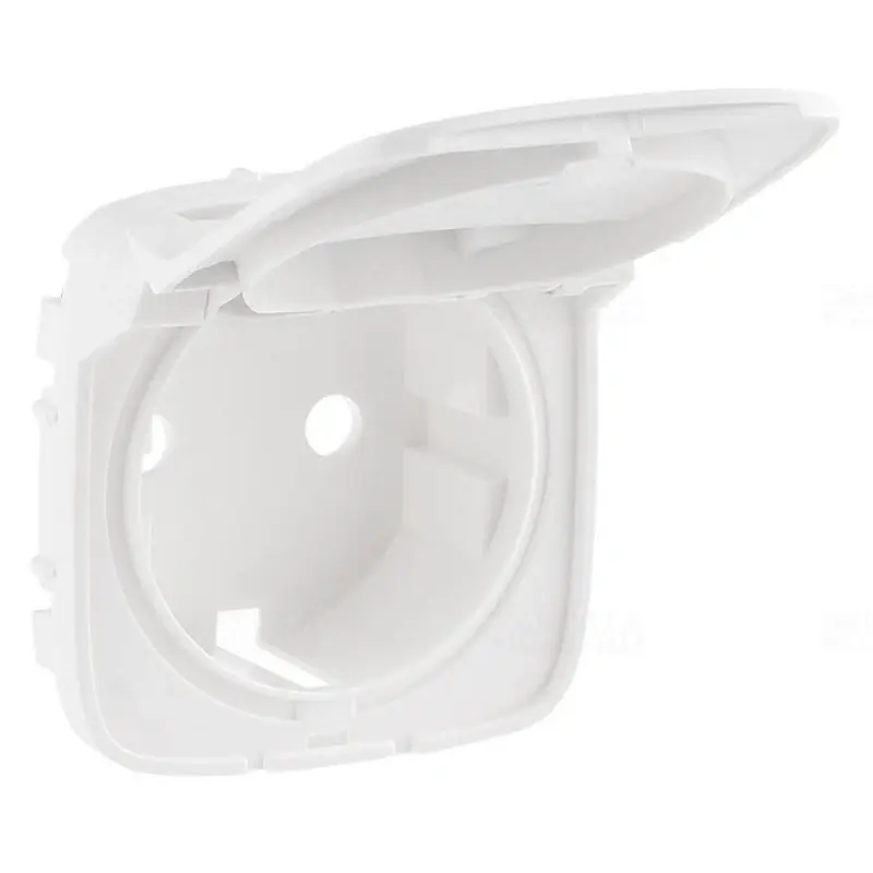 Legrand 754845 Valena Allure 2P+F csatlakozóaljzat burkolat, csapfedeles, fehér Biztonságos fizetés