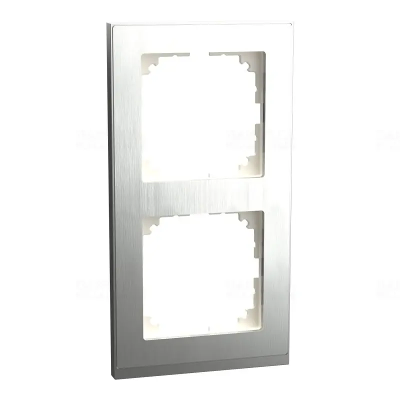 Népszerű MERTEN M-Pure kettes keret, rozsdamentes acél/alumínium MEG4020-3646 Schneider