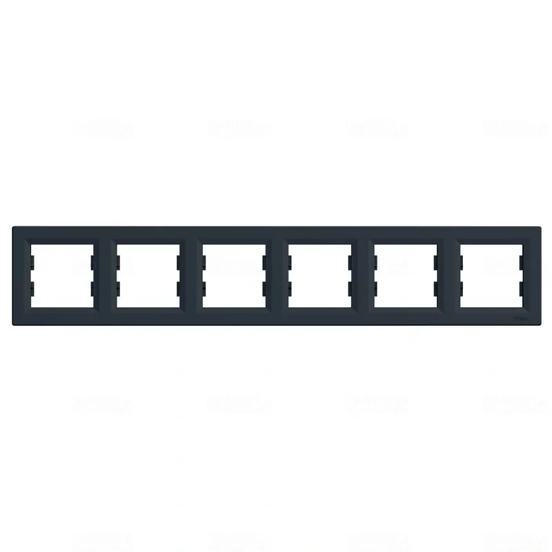 Újdonság ASFORA Hatos keret, vízszintes, antracitEPH5800671 Schneider