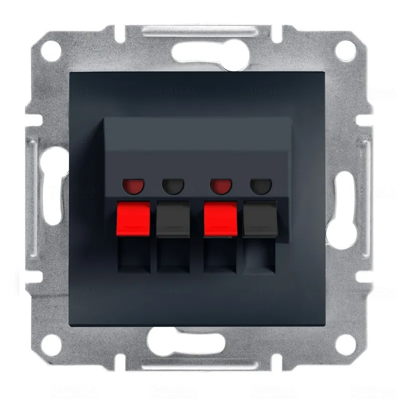 Ajánlat ASFORA Hangszóró csatlakozó, dupla, antracitEPH5700171 Schneider