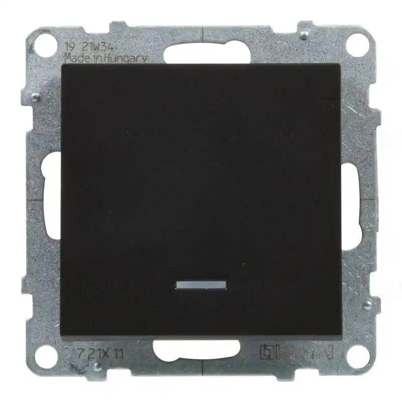 Legrand 721411 Suno egypólusú kapcsoló jelzőfénnyel, keret nélkül 10AX, rugós, fekete Utolsó esély