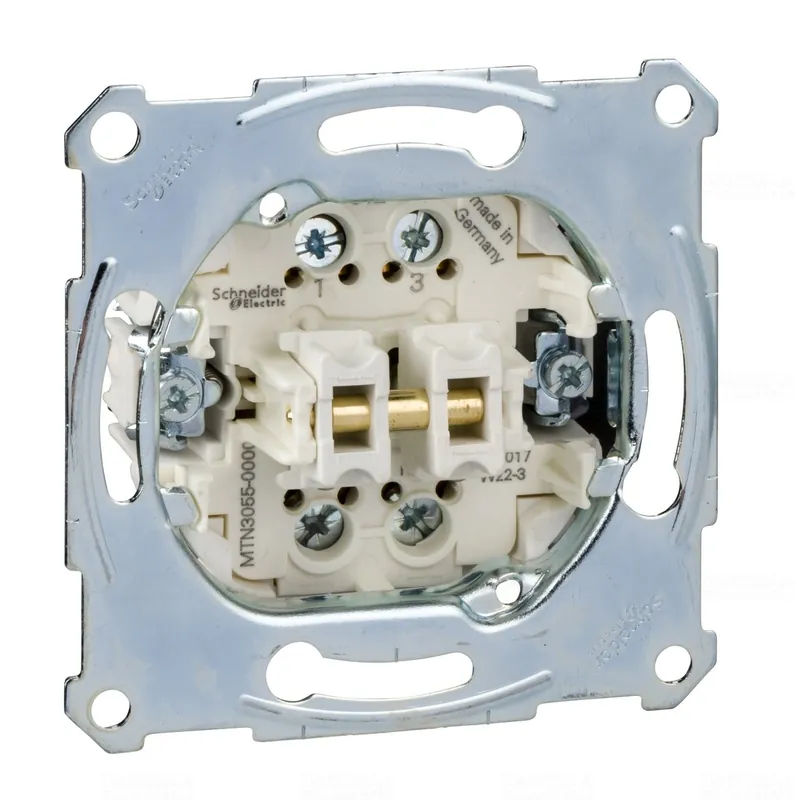 MERTEN Kettős nyomó, záróérintkezős (NO), csavaros bekötés, 10A MTN3055-0000 Schneider Olcsó
