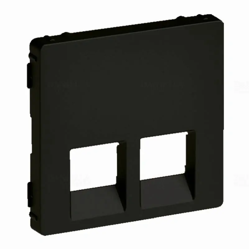 Legrand 756422 Valena Life 2xRJ45/RJ11 csatlakozóaljzat burkolat, fekete Kiárusítás