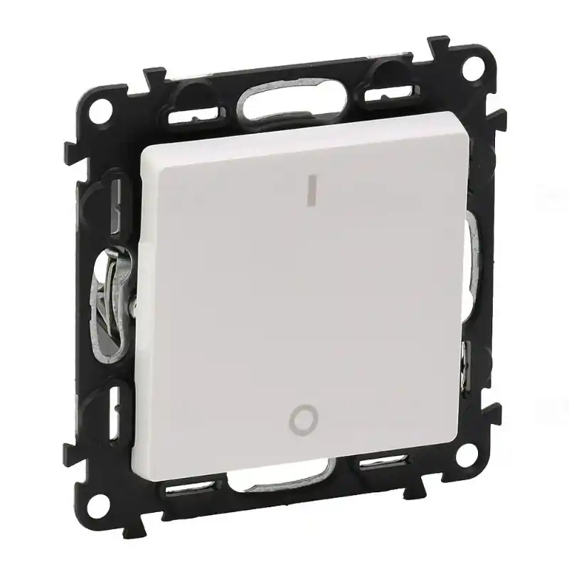 Újdonság Legrand 752302 Valena Life kétpólusú kapcsoló 10 AX, alumínium