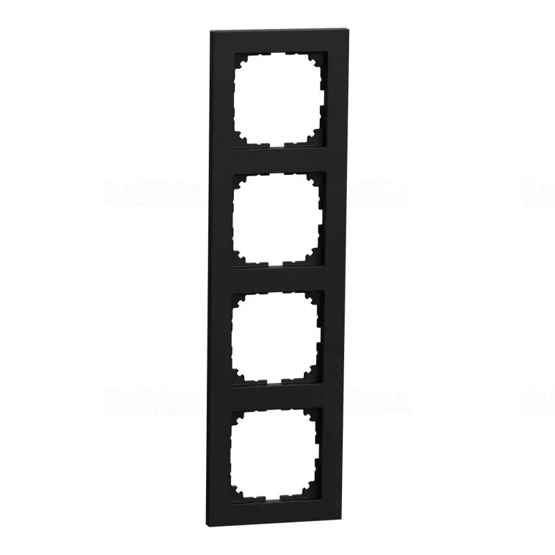 MERTEN M-Pure négyes keret, fekete MEG4040-3603 Schneider Csak ma