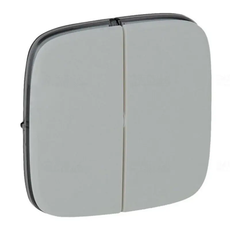 Legrand 755027 Valena Allure kettős billentyű, alumínium Ingyenes szállítás