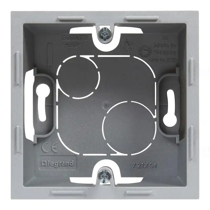 Kedvezmény Legrand 721394 Suno 1-es kiemelődoboz, alumínium