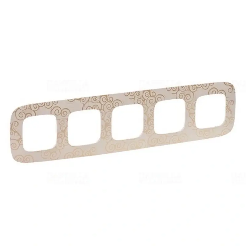 Autentikus Legrand 754355 Valena Allure 5-ös keret, tetszőleges, arany dekor