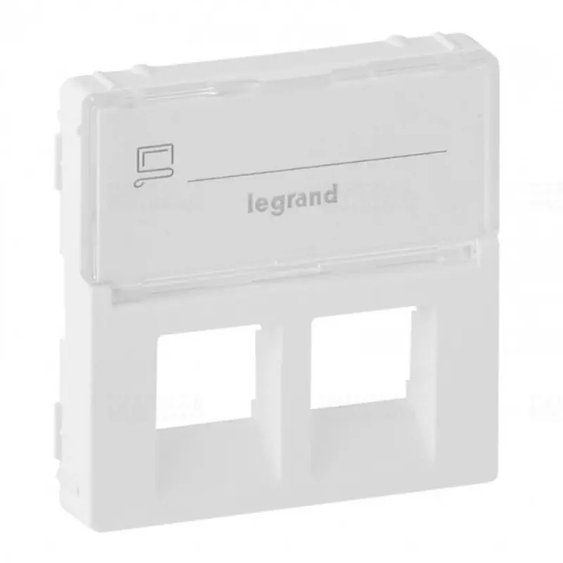 Legrand 755480 Valena Life 2xRJ45 csatlakozóaljzat burkolat, címketartóval, fehér Ajánlat