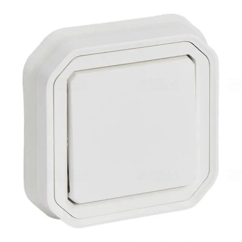 Ajánlat Plexo 55 süllyesztett váltókapcsoló rögzítőkörömmel 10A, összeszerelt, fehér 069852L Legrand