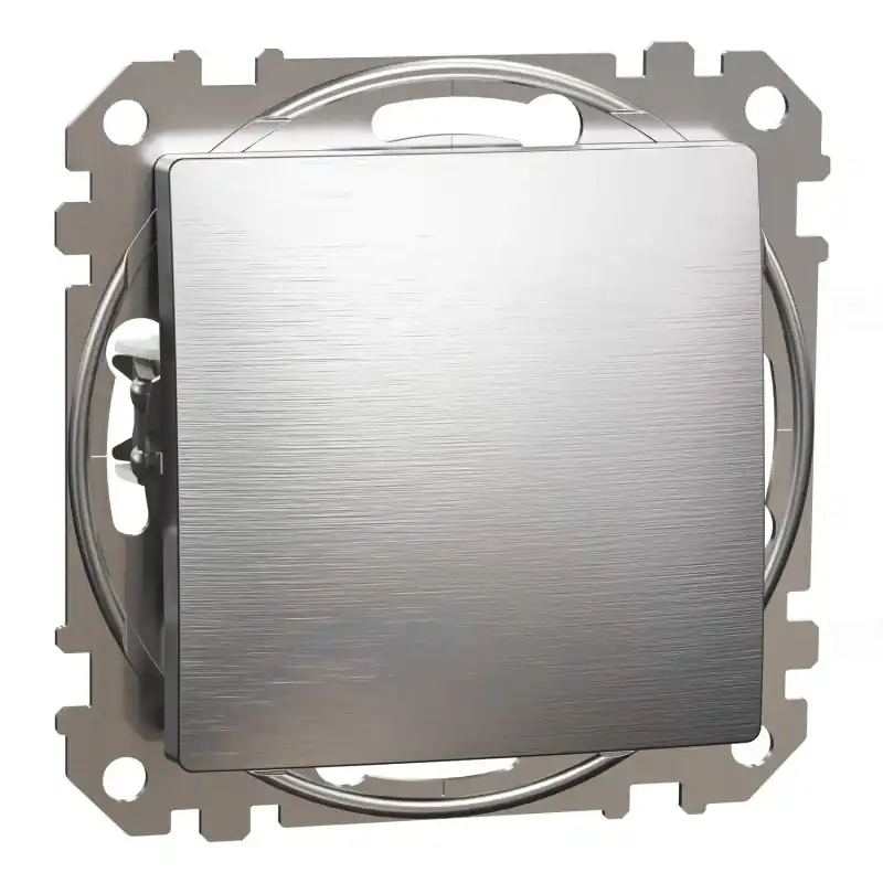 SEDNA Egypólusú kapcsoló, rugós bekötés, 10AX, (101), szálcsiszolt alumínium SDD170101U Schneider Ajánlat