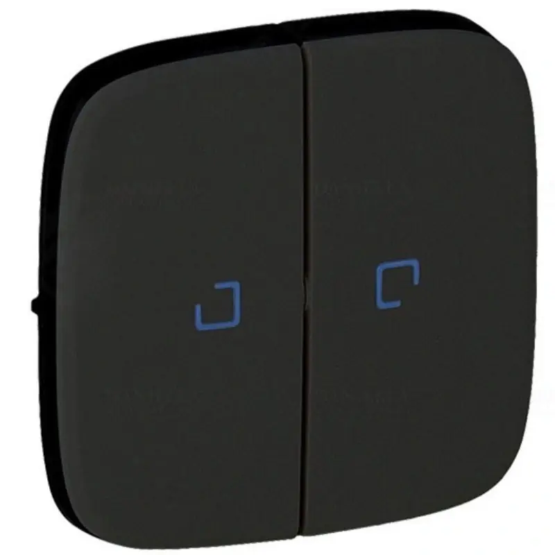 Legrand 755228 Valena Allure billentyű kettős kapcsolóhoz, jelzőfényes, fekete Újdonság