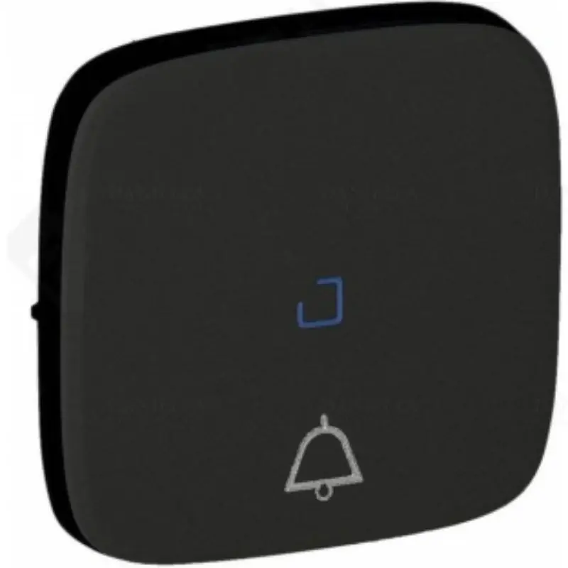 Legrand 755093 Valena Allure váltónyomó billentyű, csengőjeles,jelzőfényes, fekete Prémium