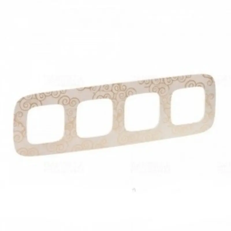 Legrand 754354 Valena Allure 4-es keret, tetszőleges, arany dekor Kiváló minőség