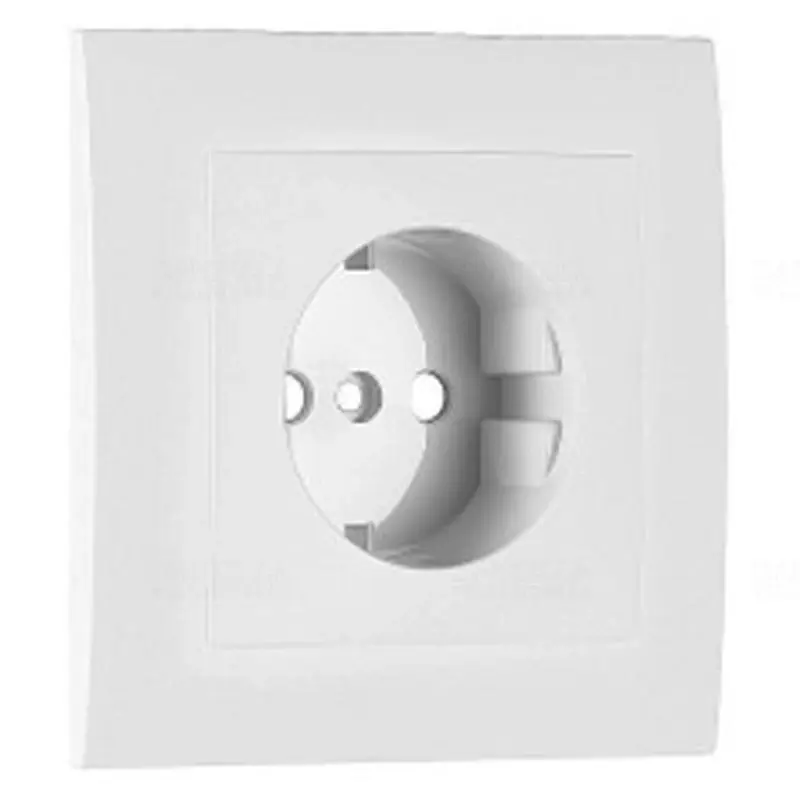 90902_TBR Fedlap kerettel Schuko csatlakozóaljzathoz fehér, Elko Ep Olcsó