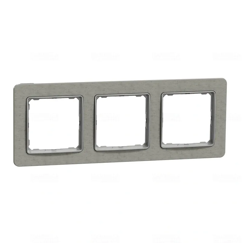 Sedna ELEMENTS Hármas keret, univerzális, cement SDD390803 Schneider Legjobb ár