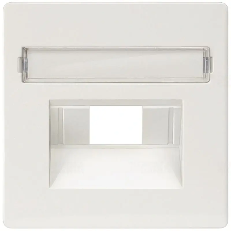 Rendeld meg most Siemens 5TG2546 1/2xRJ11/45 fedlap, feliratmezővel, Rutenbeck-hez, titánfehér (RAL9010), DELTA i-system