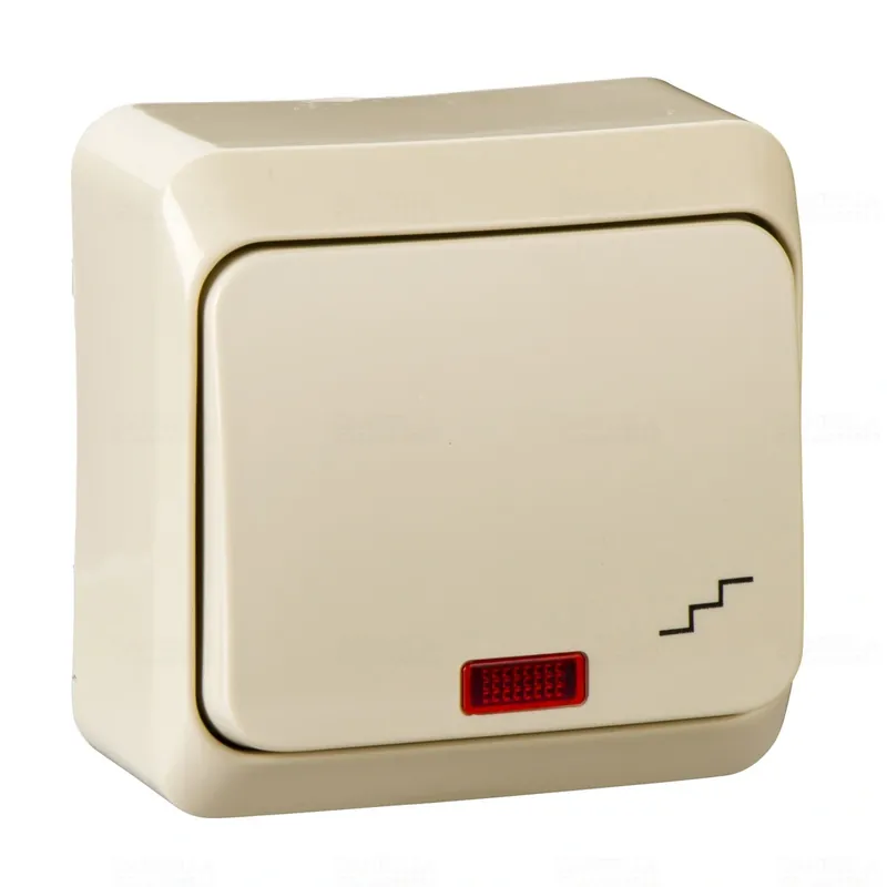 Csak ma PRIMA 106 J Váltókapcsoló, jelzőfényes, 10AX, IP20 krém WDE001161 Schneider