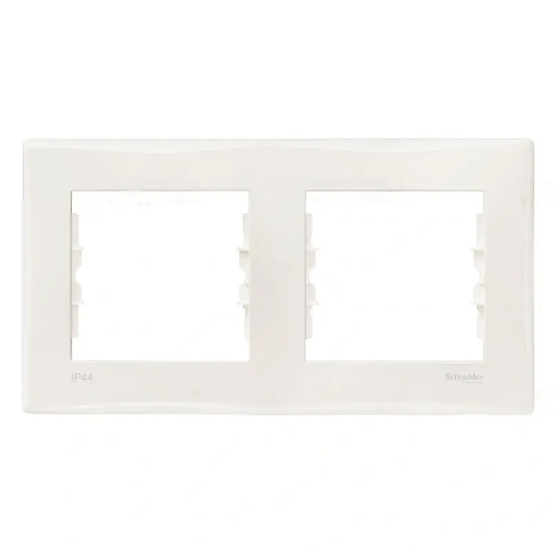 Gyors szállítás Sedna Kettes keret, vízszintes, IP44 krém SDN5810323 Schneider