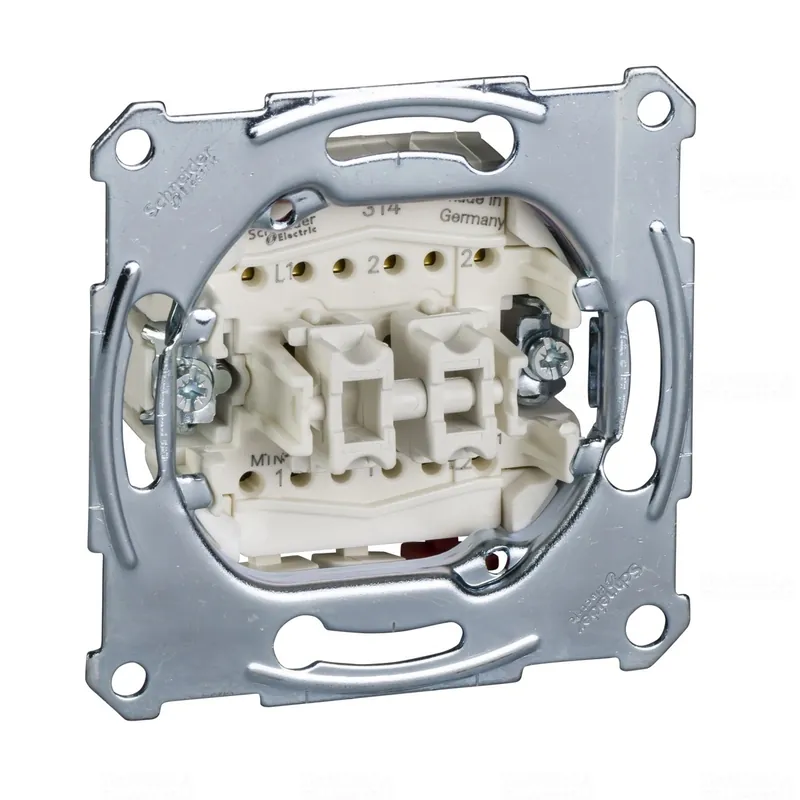 MERTEN Csillárkapcsoló, váltókapcsolóval és nyomóval, rugós bekötés 10A MTN3128-0000 Schneider Csak ma