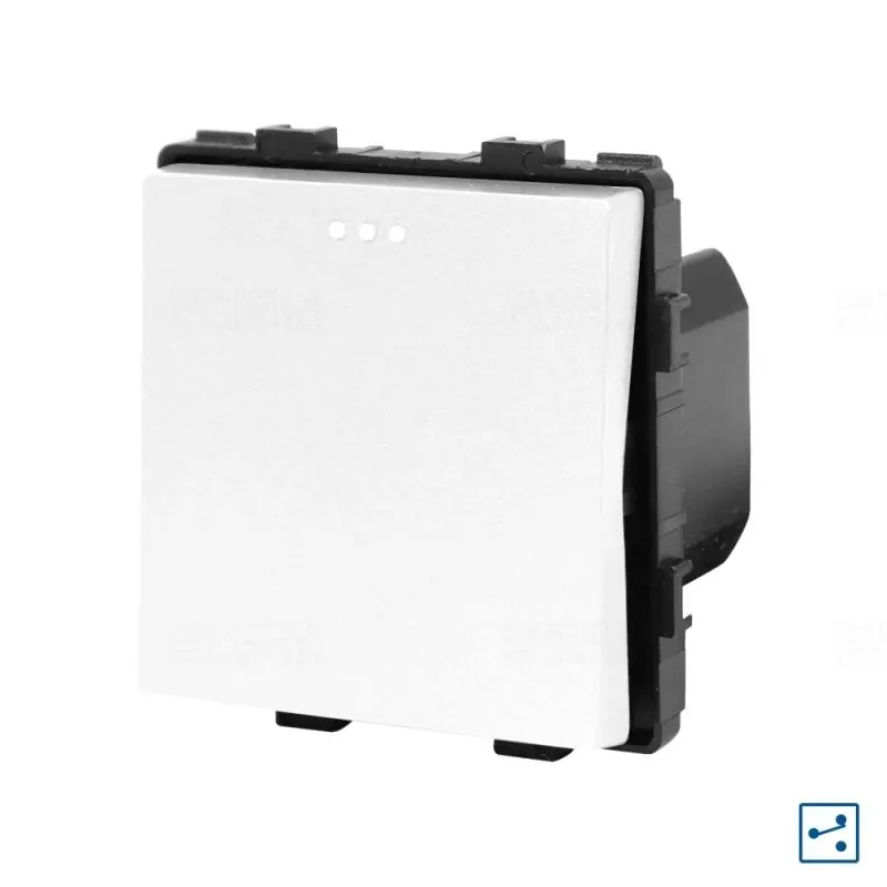 Rendeld meg most LUXION fehér Egyszerű mechanikus váltókapcsoló modul keret nélkül LX-MP002W