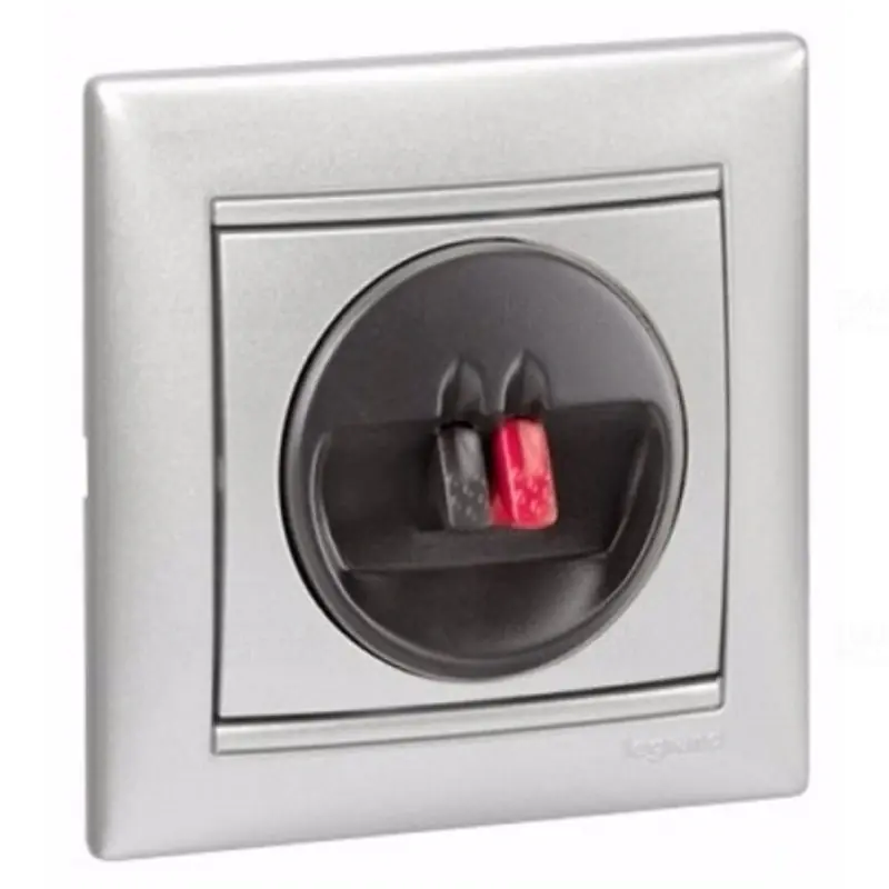 Pénzvisszafizetés Legrand 770223 Valena hangszóró csatlakozó, 2 kivezetéssel, alumínium