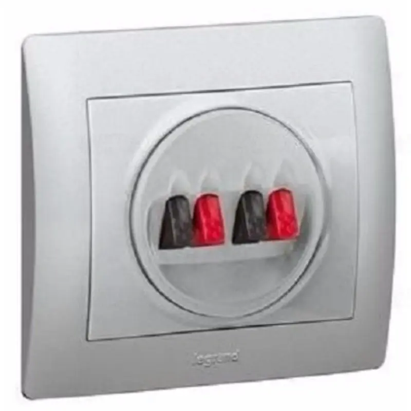 Legjobb ár Legrand 770124 Valena hangszóró csatlakozó, 4 kivezetéssel, alumínium