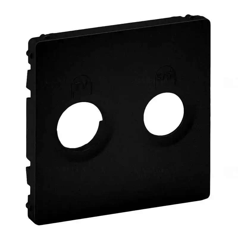 Legrand 756822 Valena Life TV-SAT csatlakozóaljzat burkolat, fekete Népszerű