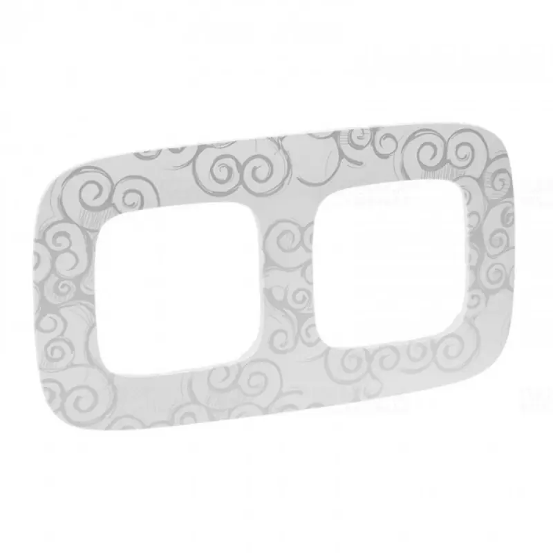 Legrand 754342 Valena Allure 2-es keret, tetszőleges, króm dekor Expressz szállítás