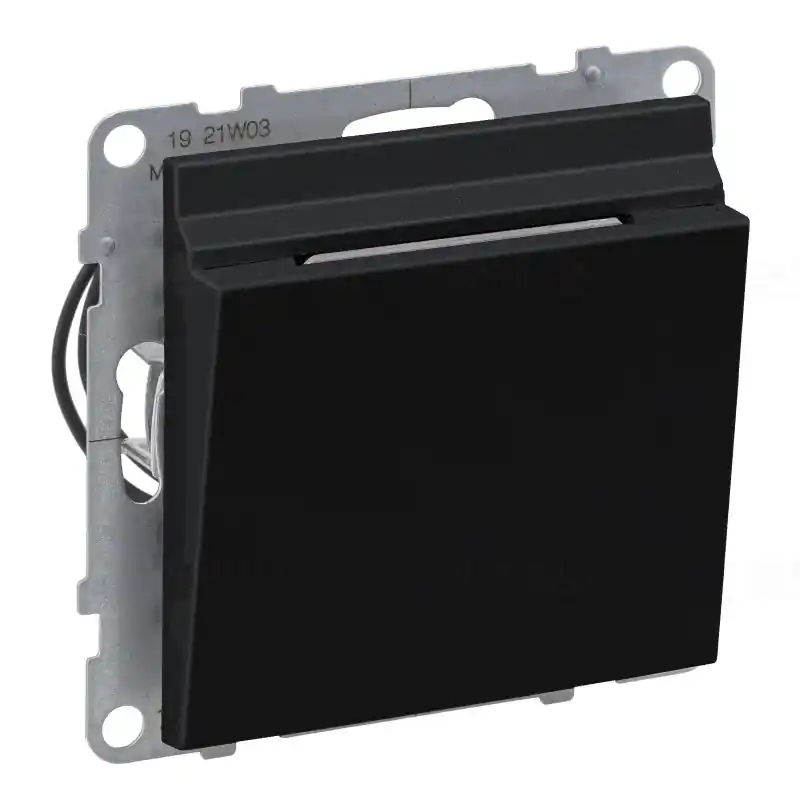 Autentikus Legrand 721475 Suno hotelkártya-kapcsoló 6A, keret nélkül, rugós, fekete