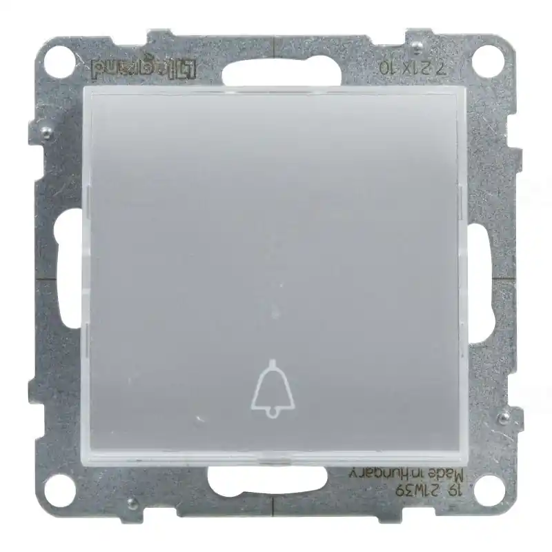 Legrand 721310 Suno egypólusú nyomó jelzőfénnyel, címketartóval, keret nélkül, rugós, alumínium Olcsó