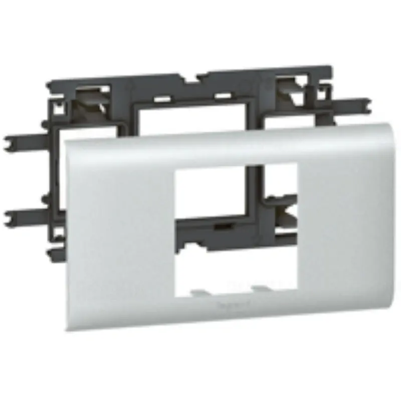 Legrand 011202 DLP alumínium keret Program Mosaic 2 modulos, 65-ös fedélhez Prémium
