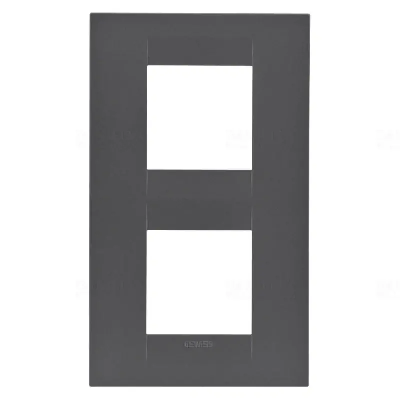 Chorus GEO matt fekete 2-es függőleges keret (2+2 modul) GW16424VN Gewiss Kedvezmény