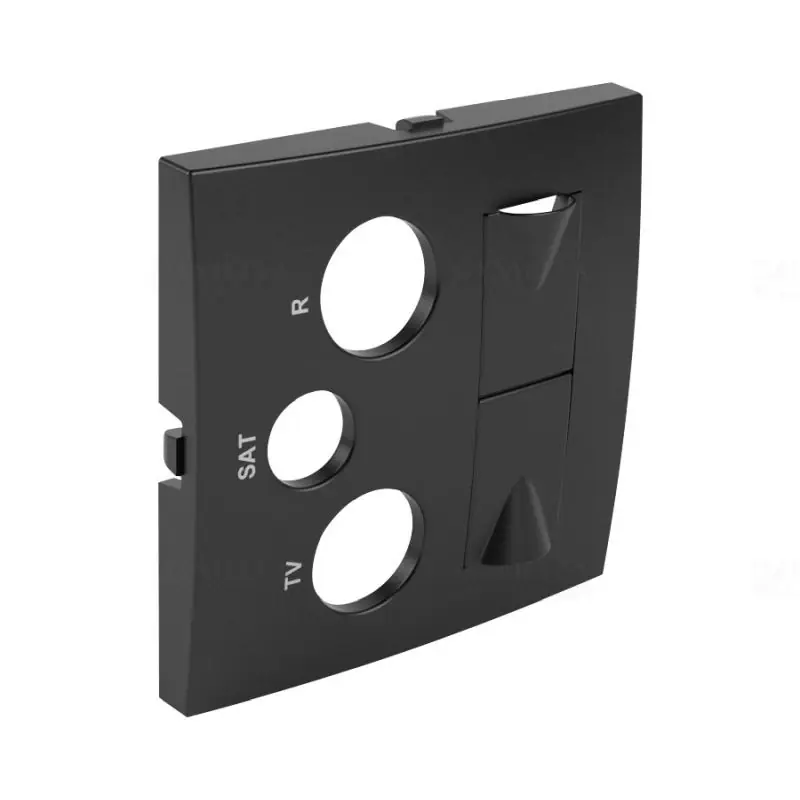 Ingyenes szállítás 90773_TPM 21546 multimédia aljzat fedlap, fekete, Elko Ep