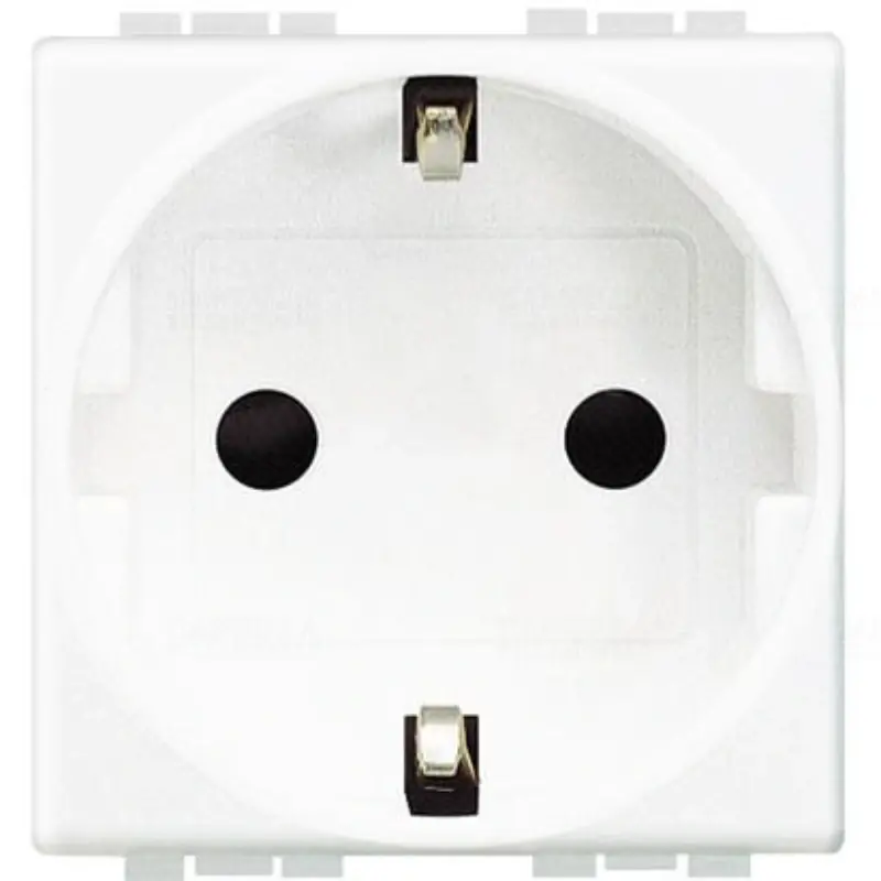 Népszerű BTICINO Light N4141 2P+Fcsatlakozóaljzat 2modulos (GYV) biztonsági zsalus, 16A fehér